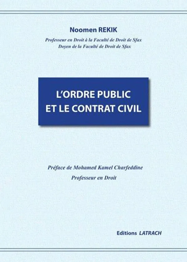 L'ordre public et le contrat civil