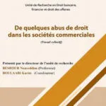 De quelques abus de droit dans les sociétés commerciales